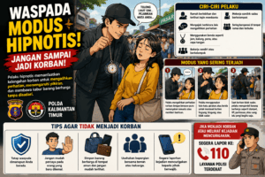 Waspada maraknya kejahatan dengan modus hipnotis atau gendam (foto : Ilustrasi AI)