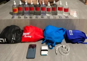 Sejumlah barang bukti yang diamankan Polda Kaltim (foto : Humas Polda Kaltim)