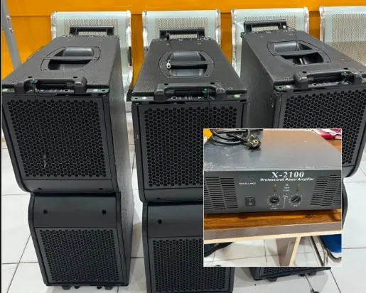 Peralatan sound system yang dicuri dan telah diamankan (foto : humas Polda Kaltim)