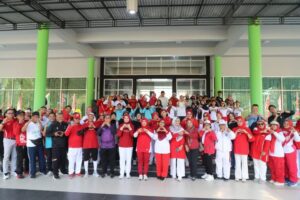 Lomba Senam Jantung Sehat Seri 3 yang digelar di Halaman UPTD GOR Kadrie Oening Samarinda, Sabtu (22/8/2026).