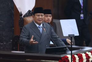 Presiden Prabowo dalam Sidang Tahunan MPR RI dan Sidang Bersama DPR RI-DPD RI, Jumat (14/8/2026), (foto : HUMAS MENPANRB)