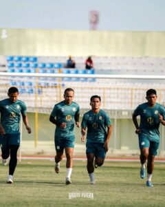 Para pemain Barito Putera menjalani latihan, Sabtu 15 Agustus 2026 (foto : Oficial Barito Putera)