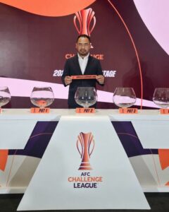 Direktur Utama Borneo FC Samarinda, Ponaryo Astaman, menghadiri Drawing AFC Challenge League di Kuala Lumpur.