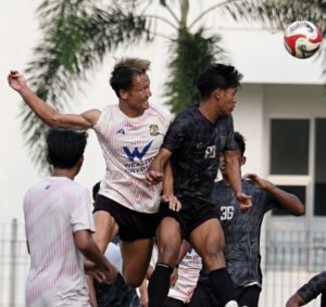 Laga uji coba Persiba Balikpapan vs Borneo FC di Lapangan UMY Bantul, Rabu 19 Agustus 2026 petang. (foto : Oficial Persiba)