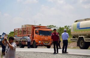 Jalan Pengalih Permanen (JPP) sepanjang 18,6 kilometer di ruas Jalan Nasional Simpang Perdau–Tepian Langsat, Kabupaten Kutai Timur, resmi beroperasi (foto : Pemprov)