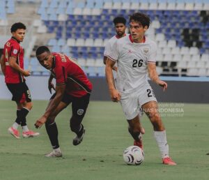 Timnas Indonesia saat mengalahkan Timor Leste 3-0 (foto : PSSI)