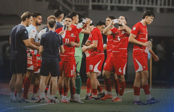 Timnas Indonesia saat jeda (foto : PSSI)