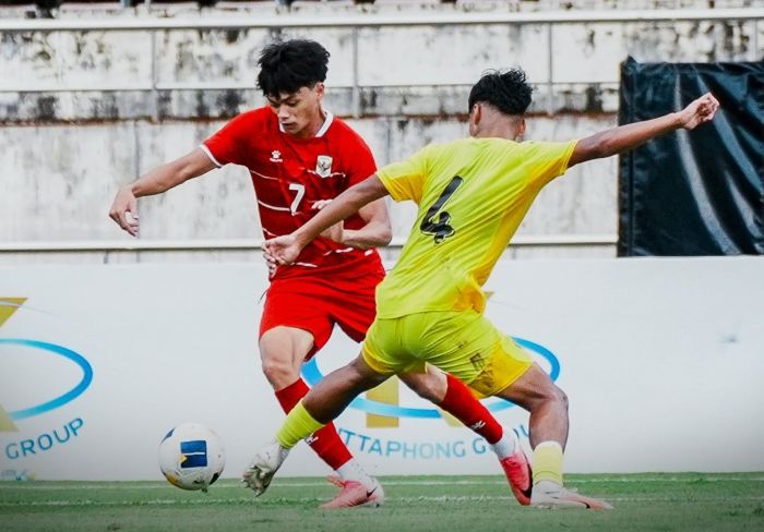 Laga Timnas U-20 Indonesia vs Malaysia berakhir imbang 0-0 (foto : PSSI)
