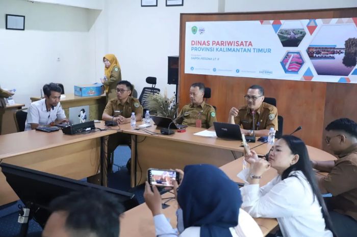 Konfrensi Pers Dispar Kaltim, Selasa (11/8/2026). (foto : Pemprov)