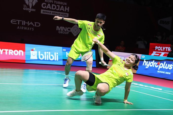 Pasangan Jafar Hidayatullah/Felisha Albertha Nathaniel Pasaribu (foto : PBSI)