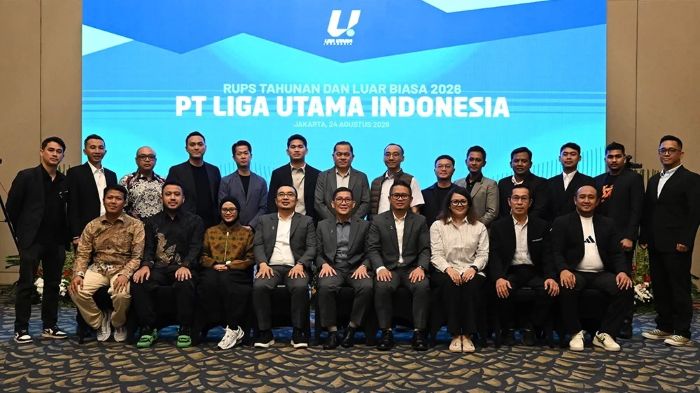 PT Liga Utama Indonesia (PT LUI), anak usaha PT Liga Indonesia Baru (PT LIB), menggelar Rapat Umum Pemegang Saham (RUPS) di Sapphire Ballroom, Sheraton Hotel Gandaria, Jakarta, Senin (24/8/2026). (foto : I League)