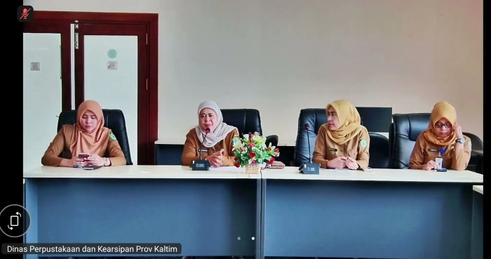 Rapat daring persiapan Festival Literasi Kalimantan Timur, Selasa (4/8/2026). (foto : Pemprov)