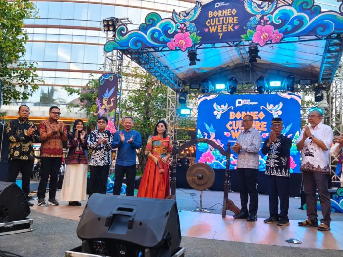 Pembukaan Borneo Culture Week 7 di Plaza Balikpapan, Sabtu (8/8/2026).