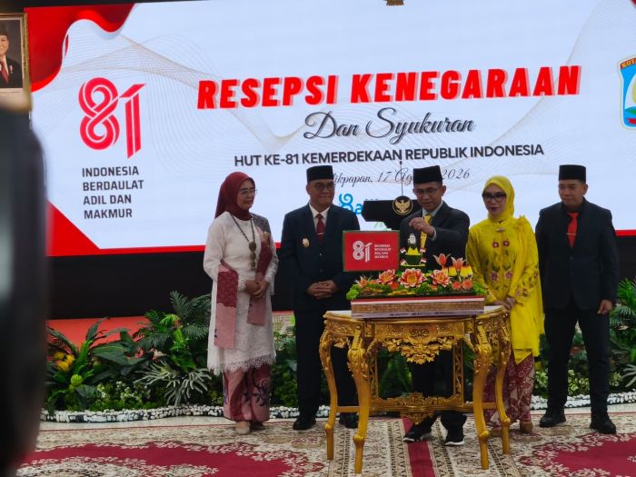 Resepsi Kenegaraan dan Syukuran Kemerdekaan di Aula Balai Kota Balikpapan, Senin (17/8/2026) malam