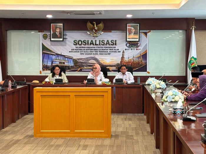Rapat Koordinasi Pengendalian, Pengawalan, dan Evaluasi Terpadu Pelaksanaan Hibah Kalimantan Timur (KAWAL HIBAH KALTIM) 2026 di Samarinda, Rabu 12 Agustus 2026.