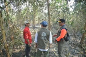 Kebakaran hutan dan lahan (karhutla) di Kalimantan Selatan belum sepenuhnya terkendali.