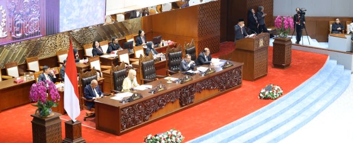 Suasana Rapat Paripurna DPR RI ke-2 Masa Persidangan I Tahun Sidang 2026–2027 di Kompleks Parlemen, Senayan, Jakarta.|Foto : Arief/Andri