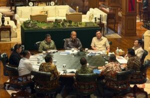 Presiden Prabowo Subianto menerima Satuan Tugas Penertiban Kawasan Hutan (Satgas PKH) yang dipimpin Jaksa Agung ST Burhanuddin di kediamannya di Hambalang, Kabupaten Bogor, Provinsi Jawa Barat, pada Jumat (04/09/2026)
