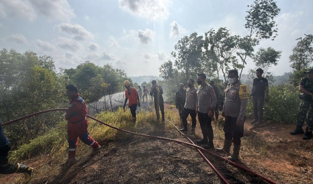 Dua Kebakaran Lahan Sehari di Manggar Balikpapan