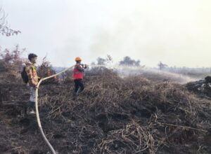 Tim Satgas Karhutla Satbrimob Polda Kaltim Padamkan Karhutla 2,5 Hektare di Kutai Kartanegara