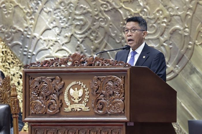 Ketua Komisi XI DPR RI, Mukhamad Misbakhun, dalam Rapat Paripurna DPR RI ke-4 Masa Persidangan I Tahun Sidang 2026-2027 di Kompleks Parlemen, Senayan, Jakarta, Selasa (1/9/2026). Foto: Farhan/Karisma/DPR
