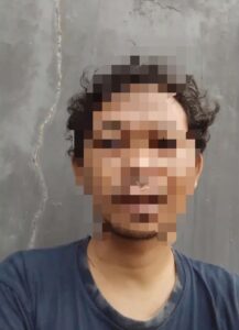 Tersangka yang diamankan (foto : Humas Polda Kaltim)